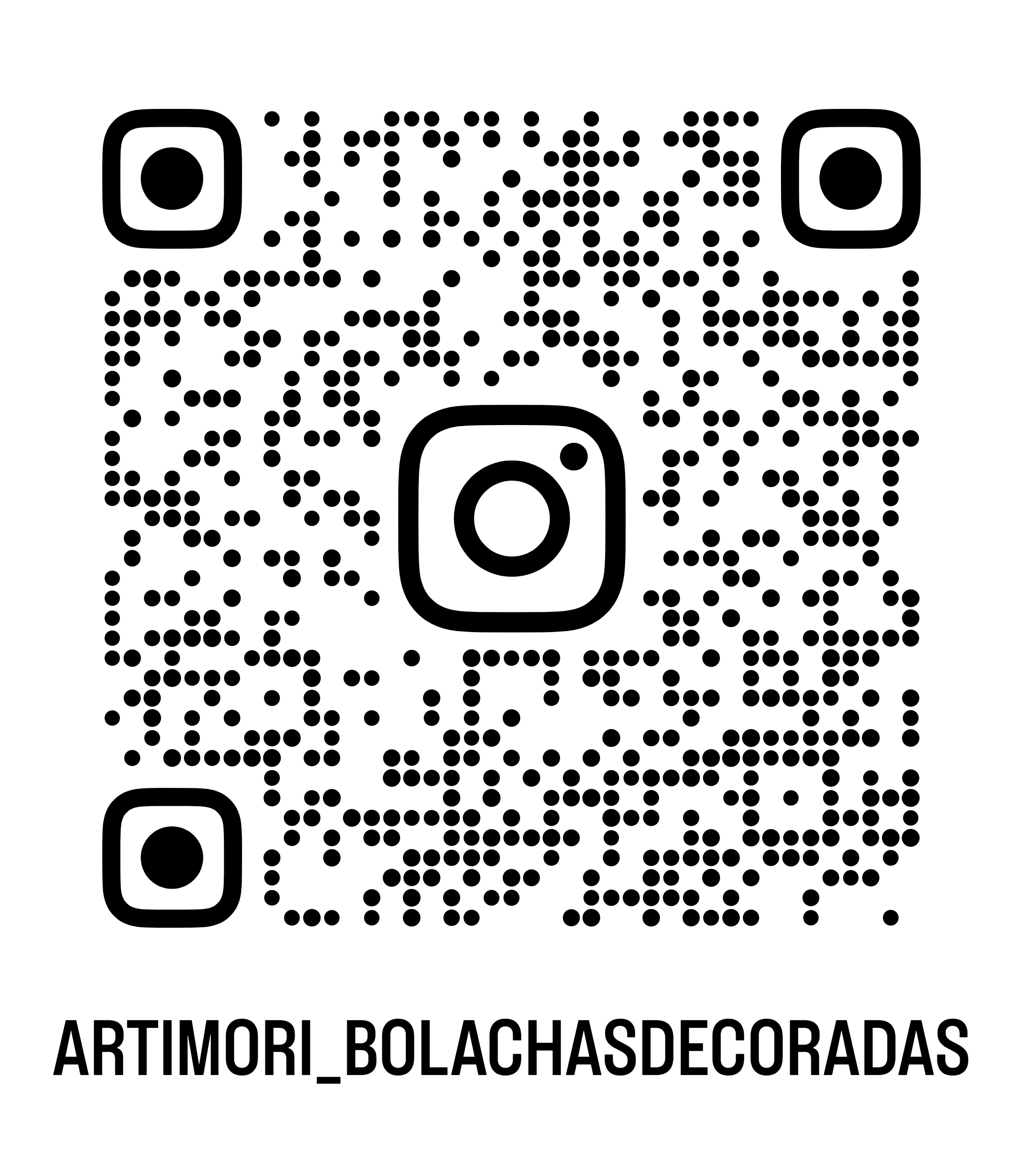 QR Code - Instagram @artimori_bolachas_decoradas